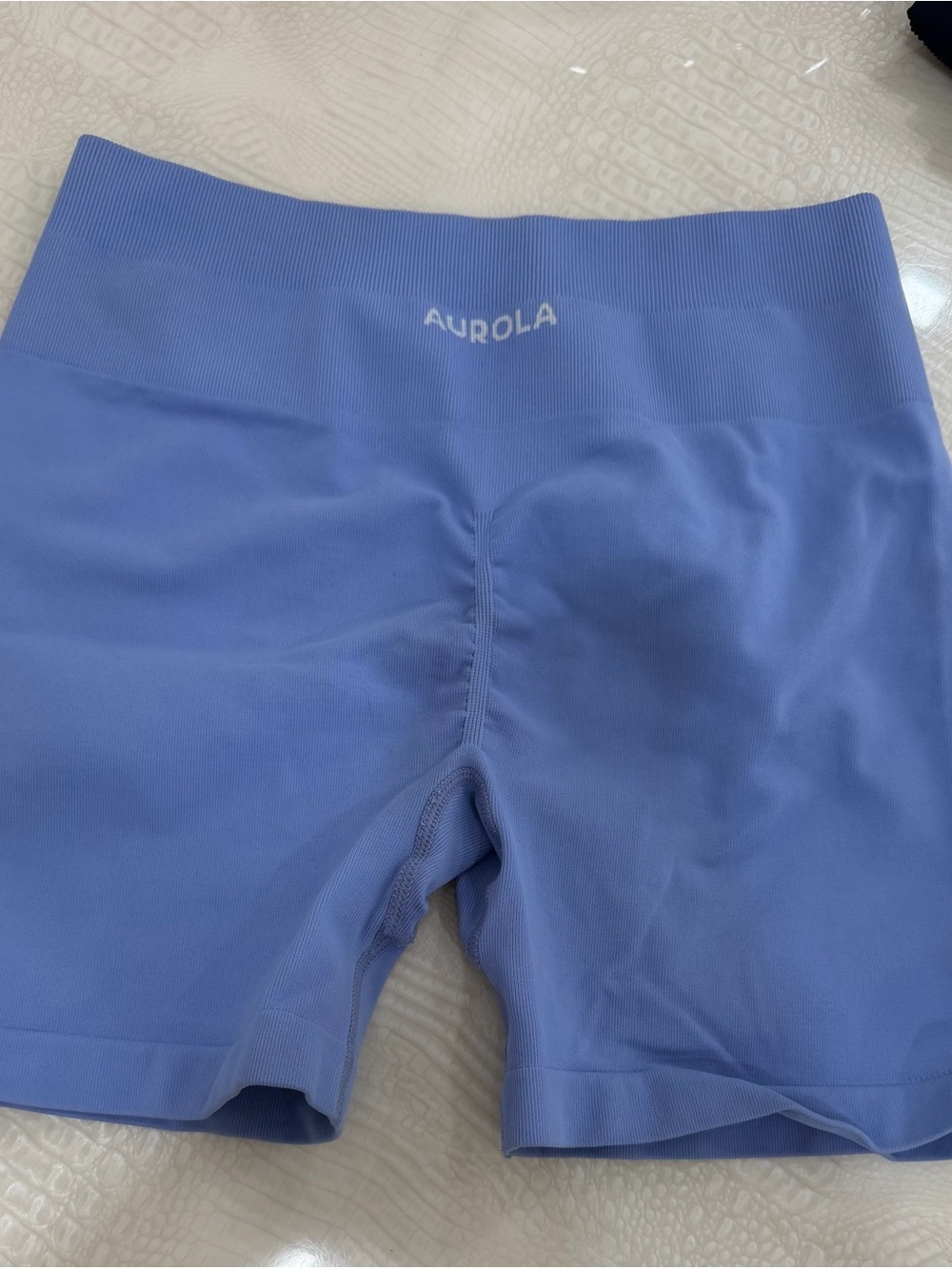 Aurola High-Waist Women’s Bike Shorts in Periwinkle Blue